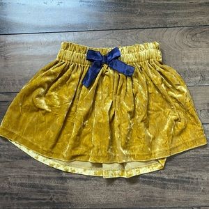 Oshkosh Velvet skirt, mustard yellow, size 4T